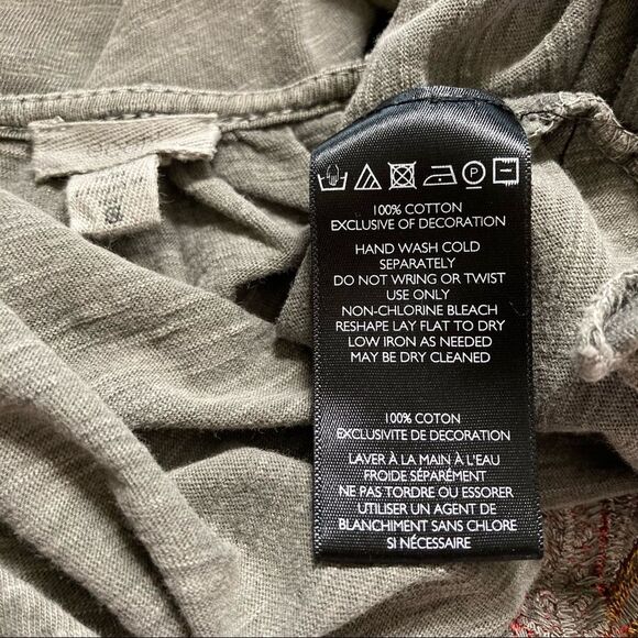 Urban Outfitters ECOTE Embroidered Studded Floral Bohemian Crop Top Womens Small - Picture 10 of 12